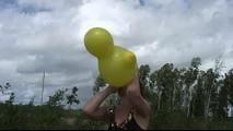 outdoor action with Yvette