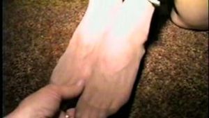 48 Yr OLD WAITRESS IS FOOT TICKLED, BALL TIED & GAGGED & F0RCED TO SMELL HER HIGH HEEL (D28-13)