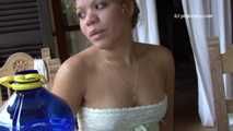 042002 Lazy Leticia Takes A Pee On The Patio When No One Is Looking