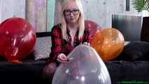 Rauchen und Cigpopping von Ballons