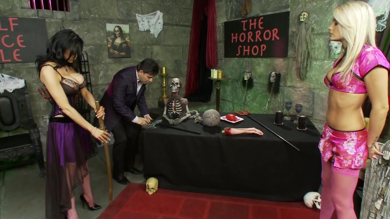 Natasha Marley and Louise Jenson Share A Dick In The Shop