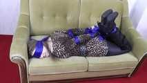 Larissa in towels hogtied