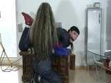3 Videos with Jill tied and gagged in shiny nylon Rainwear. From 2005-2008!
