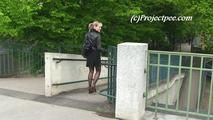 074001 & 074002 Karolina's Two Very Daring Public Pee Scenes Filmed In Prague