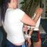 One archive girl tied and gagged by another archive girl wearing shiny nylon shorts (Pics)