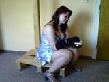 A cuffed smoking break