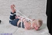 Taylor first hogtied