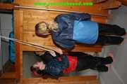 Get 277 Pictures with Michelle and Jill tied and gagged in shiny nylon rainwear from 2005-2008!