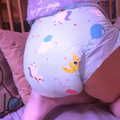 Colouring in my clowdee diaper