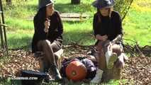 Happy Halloween! Pumpkin head spitting
