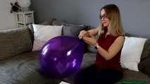 pump inflating a purple TT17 and nail2pop it