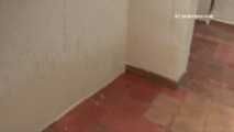 042003 Leticia Pees On The Roof Terrace Staircase