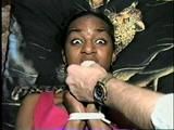 BLACK COLLEGE STUDENT MOUTH STUFFED, HANDGAGGED & DUCT TAPED (D18-12)