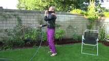 Watch Maly enjoying  her Shiny nylon Rainwear