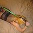 Blonde in Green Tape