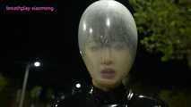 Xiaoyu Night Stroll and Near Blackout Condom Breathplay