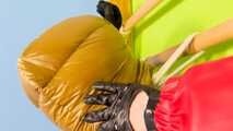 Breathplay in unbreathable, thick PVC overall 2.