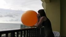 At the balcony