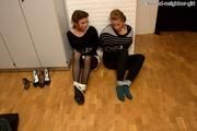 Amy + Bella A - Tied up at the office