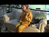Get 2 Videos with Katharina in her shiny nylon Rainwear from our Archives