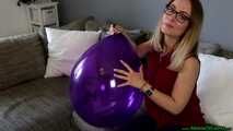 pump inflating a purple TT17 and nail2pop it