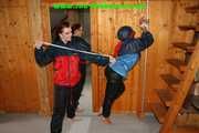 Get 277 Pictures with Michelle and Jill tied and gagged in shiny nylon rainwear from 2005-2008!