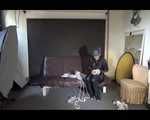 Watching Mara wearing sexy black rainwear during sorting her ropes for the next bondage session (Video)