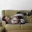 Isi in silver on couch 3/3