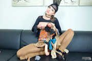 Vinna Reed plays with nylondicks (231 images)