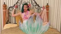 Mermaid Chained to the Bed! Sensual Siren Loren Chance in Rope Bondage