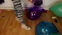 stomping with sneakers in my living room