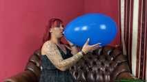 new girl: first Blow2Pop with a blue U15 balloon