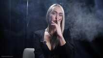 Seductive smoking with a mature lady