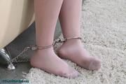 Cuffed to the wall