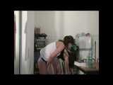 Get 2 Videos with Alina enjoying her Shiny Nylon Shorts at home from our 2010 Archive