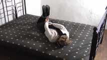 her first tapehogtie 2/3