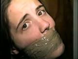 UK GIRL LISA WRAP TAPE GAGGED & TOE TIED (D34-10)