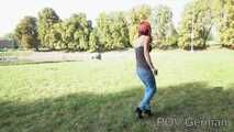 Elen totally wasted in public
