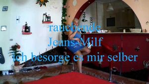 Fetish smoking - in denim