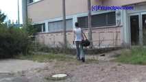 095002 Denise Pees In A Basement