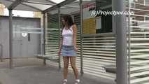 068005 Ling Pees On The Station Platform