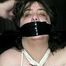 314 POUND BARB, CABLE TIED, ACE BANDAGE, STOCKING & WRAP TAPED GAGGED (D28-10)