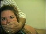 BBW MICHELLE IS MOUTH STUFFED, OTM GAGGED, WRITES K1DNAP NOTE WITH HANDS TIED, MAKES RANSOM CALL (D50-11)