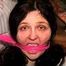 34 YR OLD STAY AT HOME MOM IS MOUTH STUFFED, CLEAVE GAGGED, TOE-TIED WEARING PANTYHOSE, HANDGAGGED, WRAP BONDAGE TAPE GAGGED, GAG TALKING WHILE TIGHTLY TIED TO A CHAIR (D70-12)