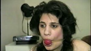 19 Yr OLD LATINA HOUSEWIFE PANTY STUFFED, WRAP ACE BANDAGE & ELECTRICAL TAPE GAGGED (D36-1)