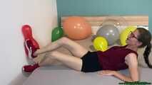 Girlfriend stomps your balloons