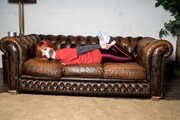1002 Amber in Shiny Pants and Carolina TShirt