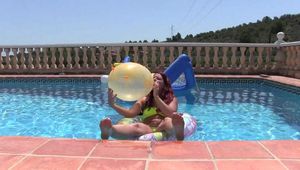 Balloons in the pool