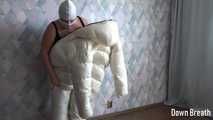 Shiny down suit breath control #2