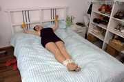 Leonie - Tied up in bed